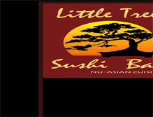 Tablet Screenshot of littletreesushibarinc.com